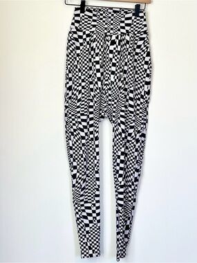 Weissman Black & White Checker Pants Jazz Hip Hop Dance - Size: LC